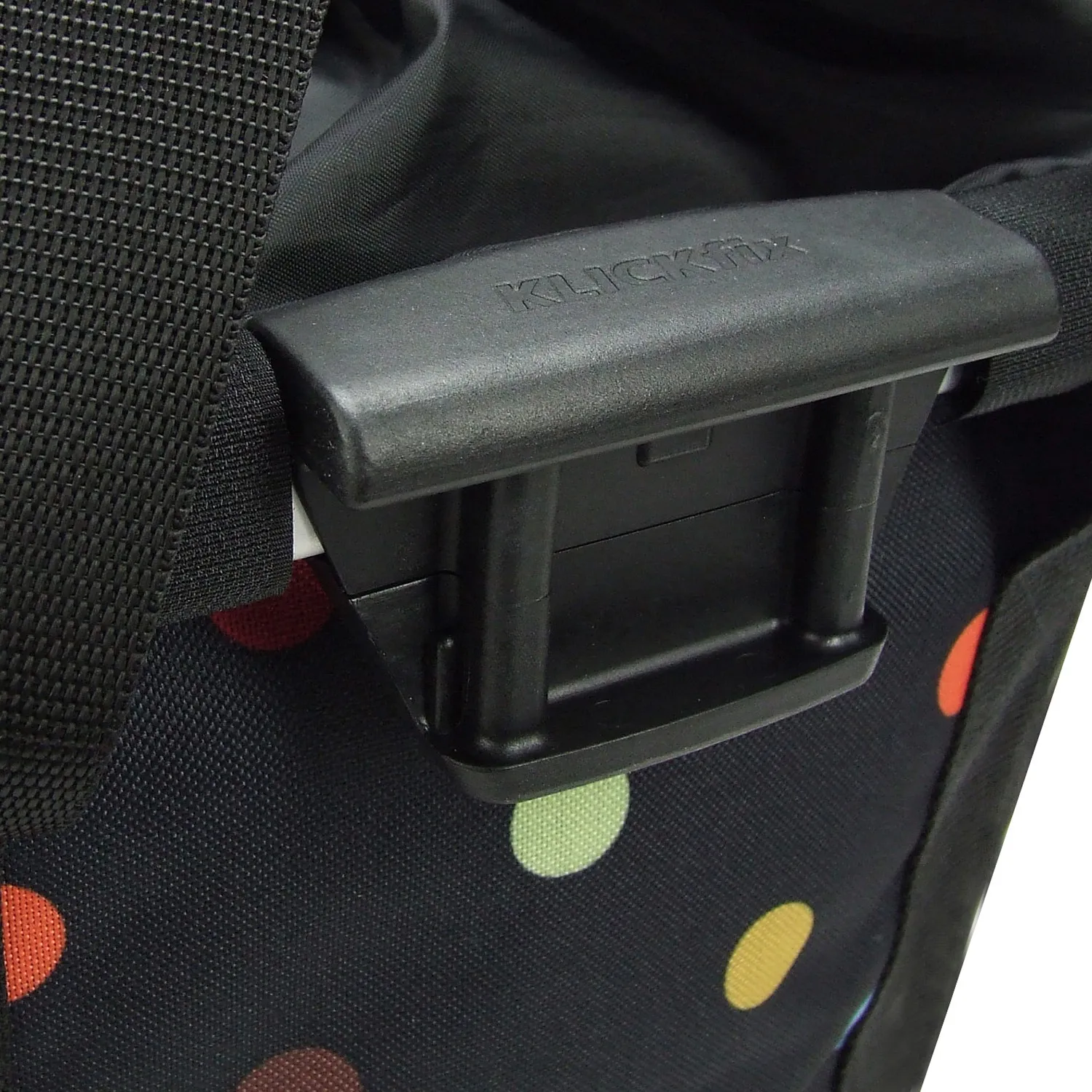 KLICKfix Reisenthel Bikebasket Dots – Stylischer Fahrradkorb – Bild 2