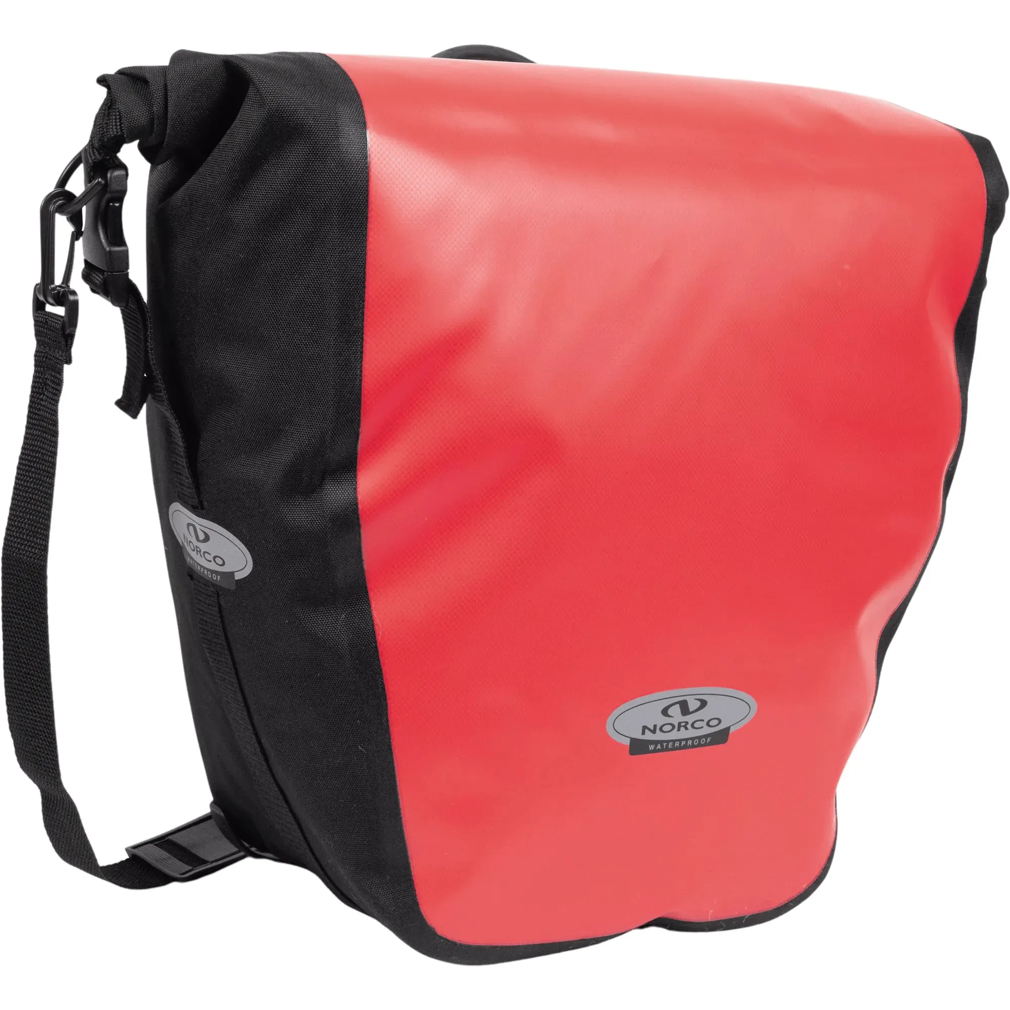 Norco ARKANSAS wasserdichte Hinterradtasche, Rot/Schwarz – 40L – Bild 6