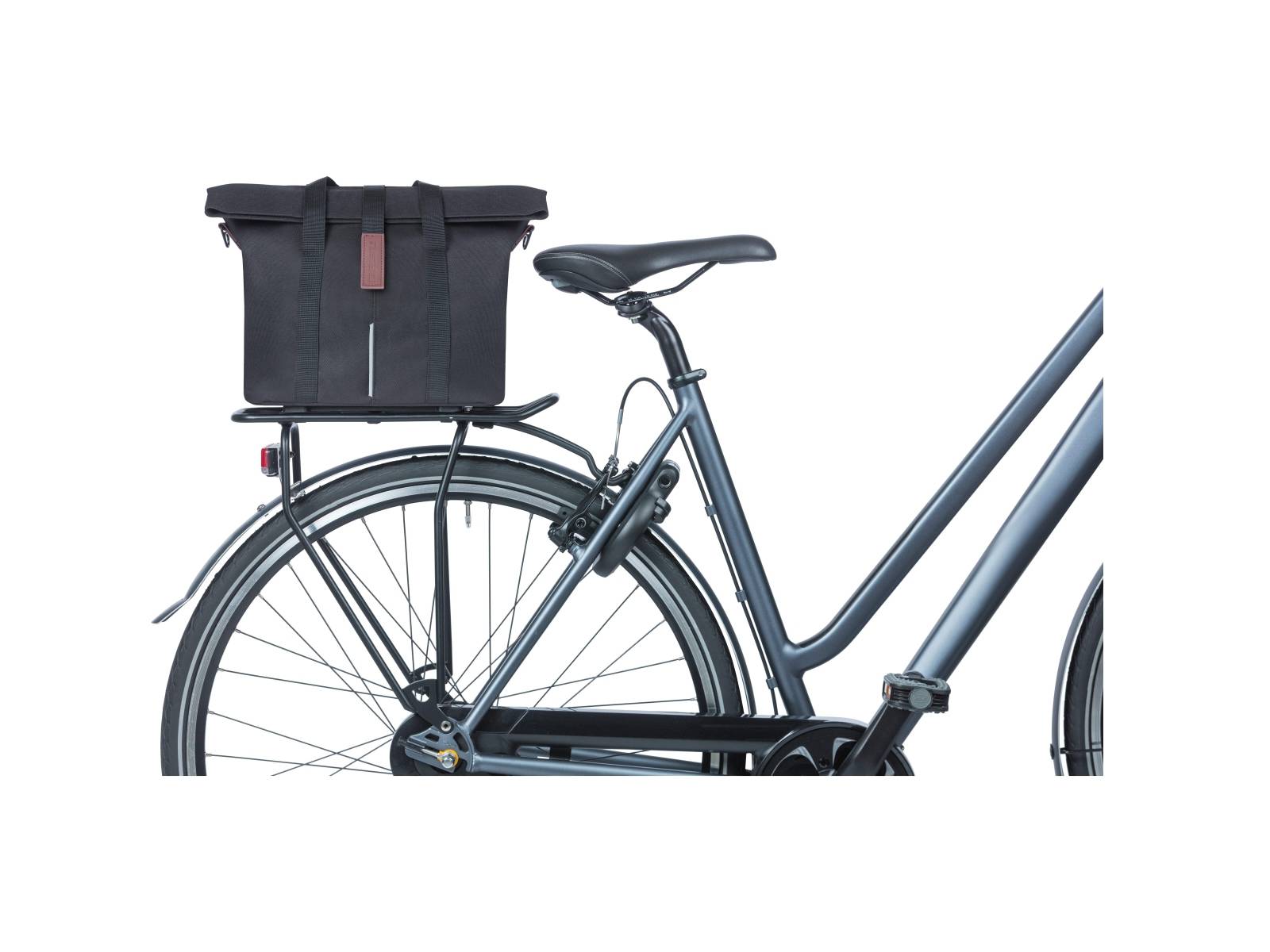 Basil Fahrradtasche doppelt Kavan Eco Classic schwarz 68L – Bild 5