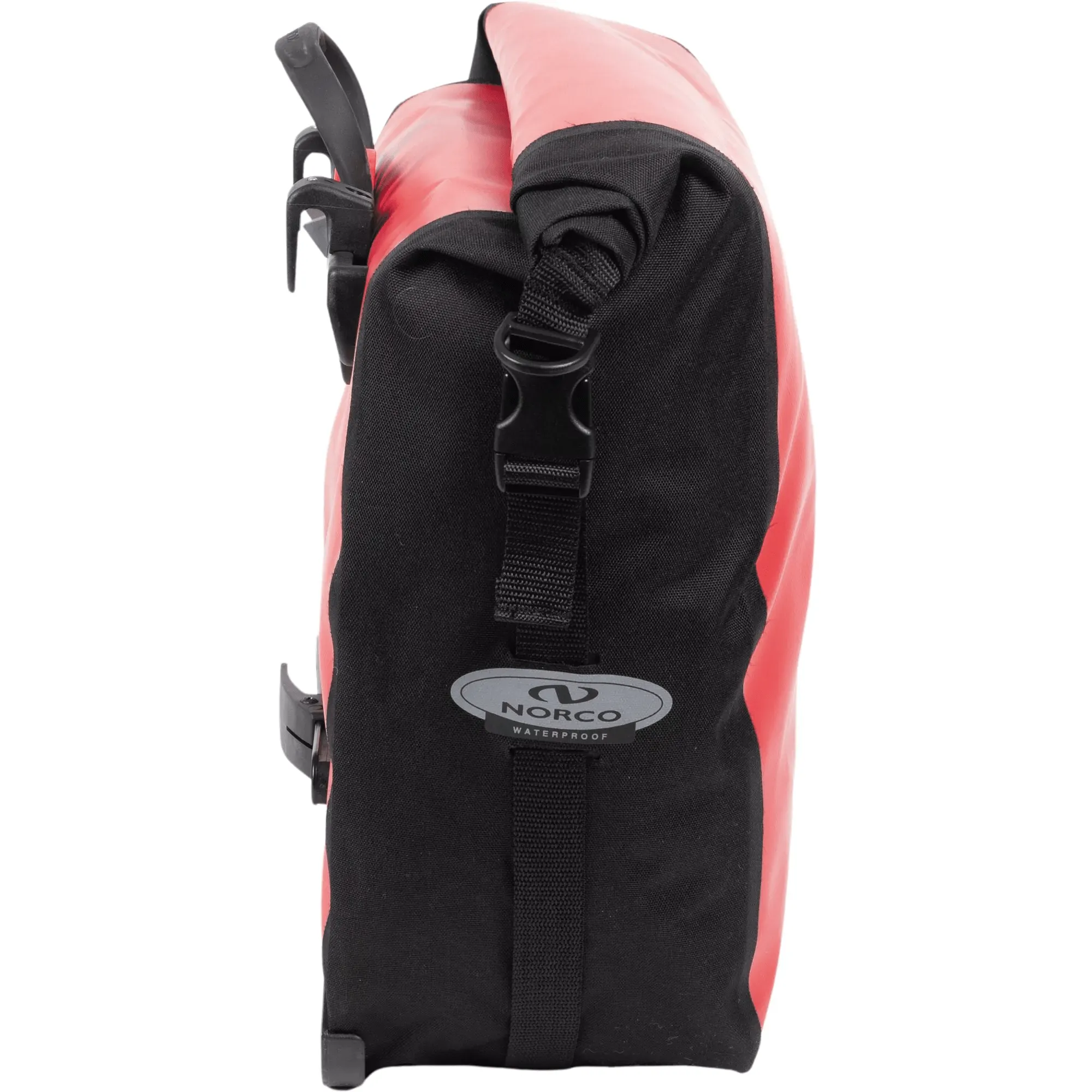 Norco ARKANSAS wasserdichte Hinterradtasche, Rot/Schwarz – 40L – Bild 3
